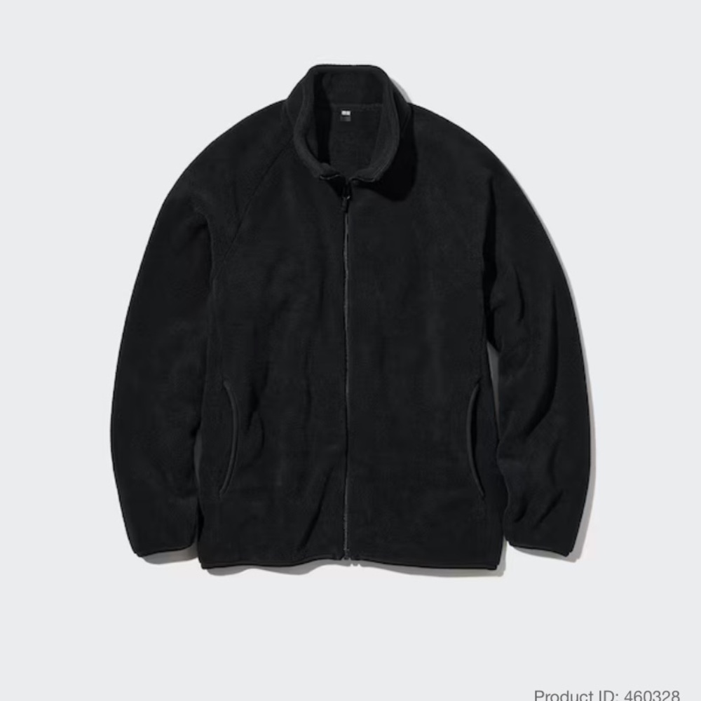 Uniqlo black unisex fleece in size small